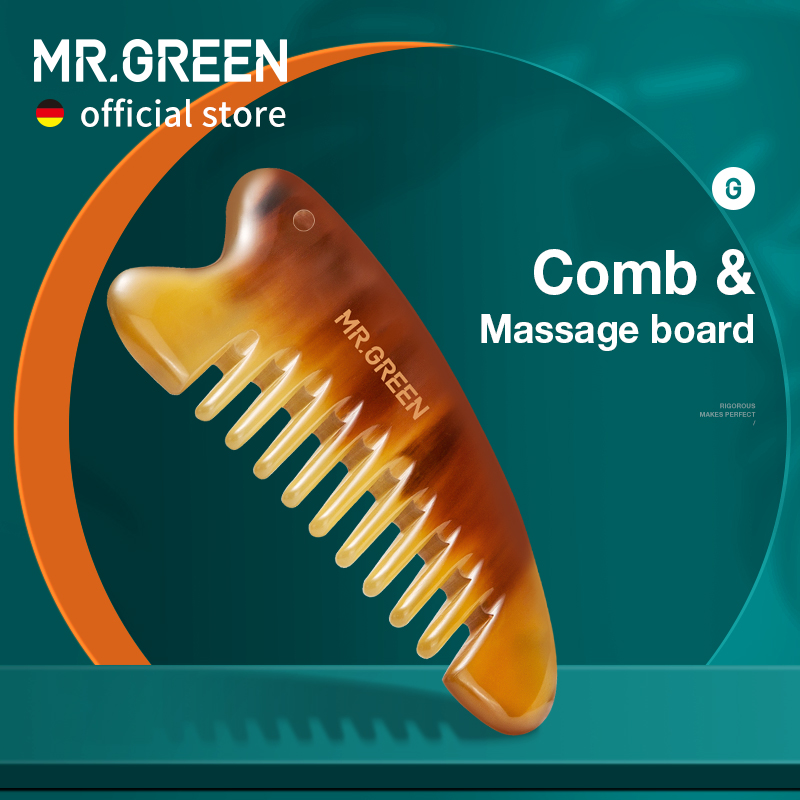 Power Tools Green Color - MR.GREEN grzebień z Guasha skrobaną deska