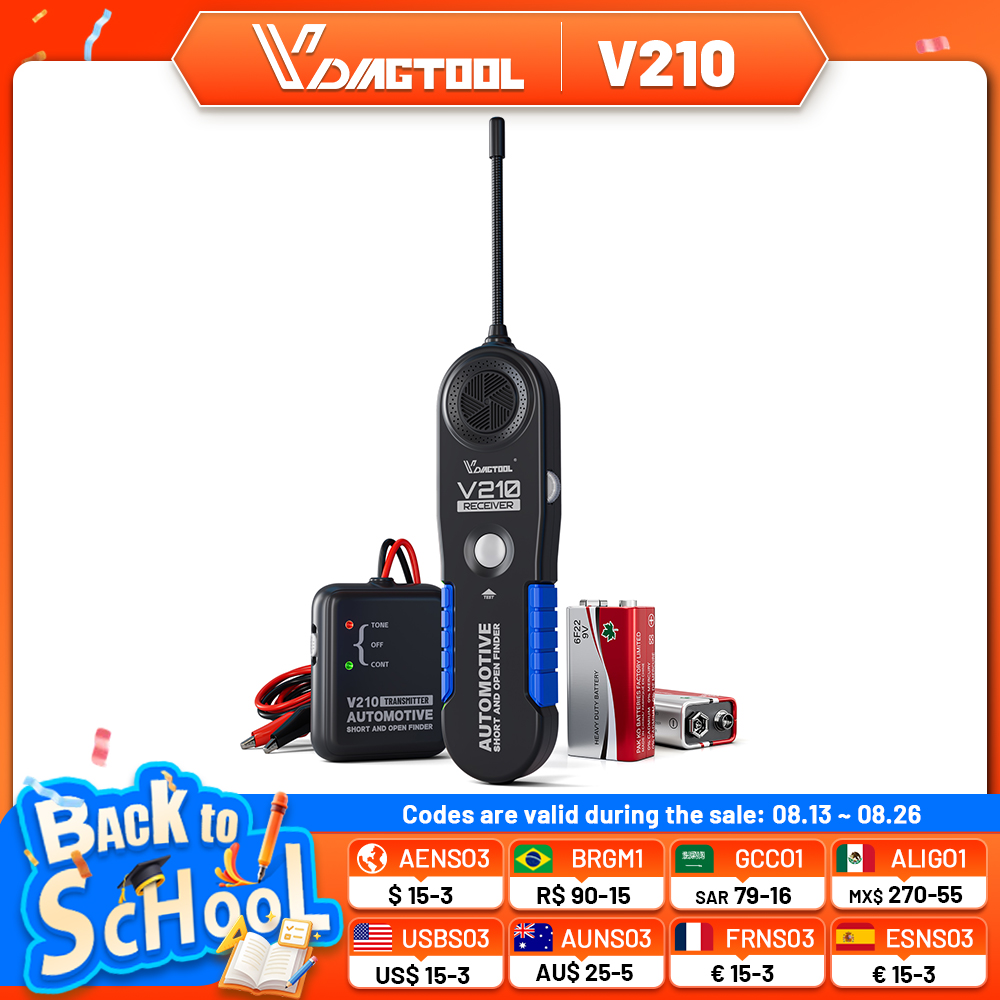 Power Tools In Automotive - VDIAGTOOL V210 Tester obwodów elektrycznych w