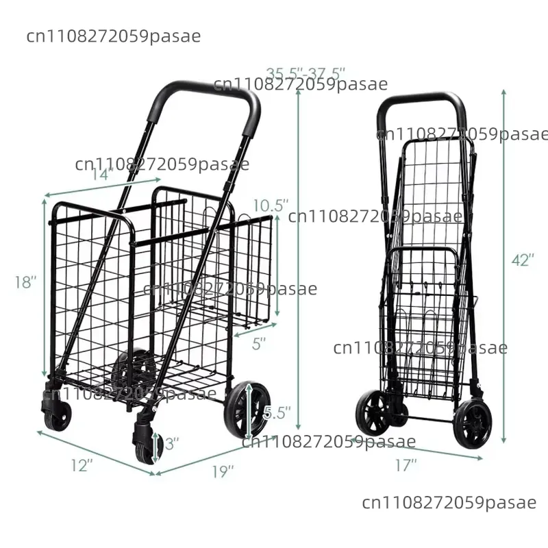 Regulowany składany koszyk na  – Power Tools Mall recenzja i cena