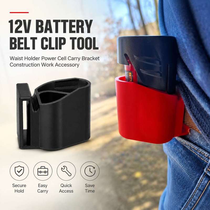 Uchwyt na baterię 12V z klipse – Power Tools For Construction Work recenzja i cena